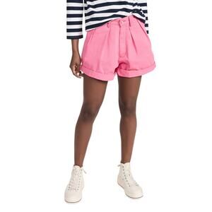 Denimist Blair Double Pleated Shorts In Pink Womens Size 28